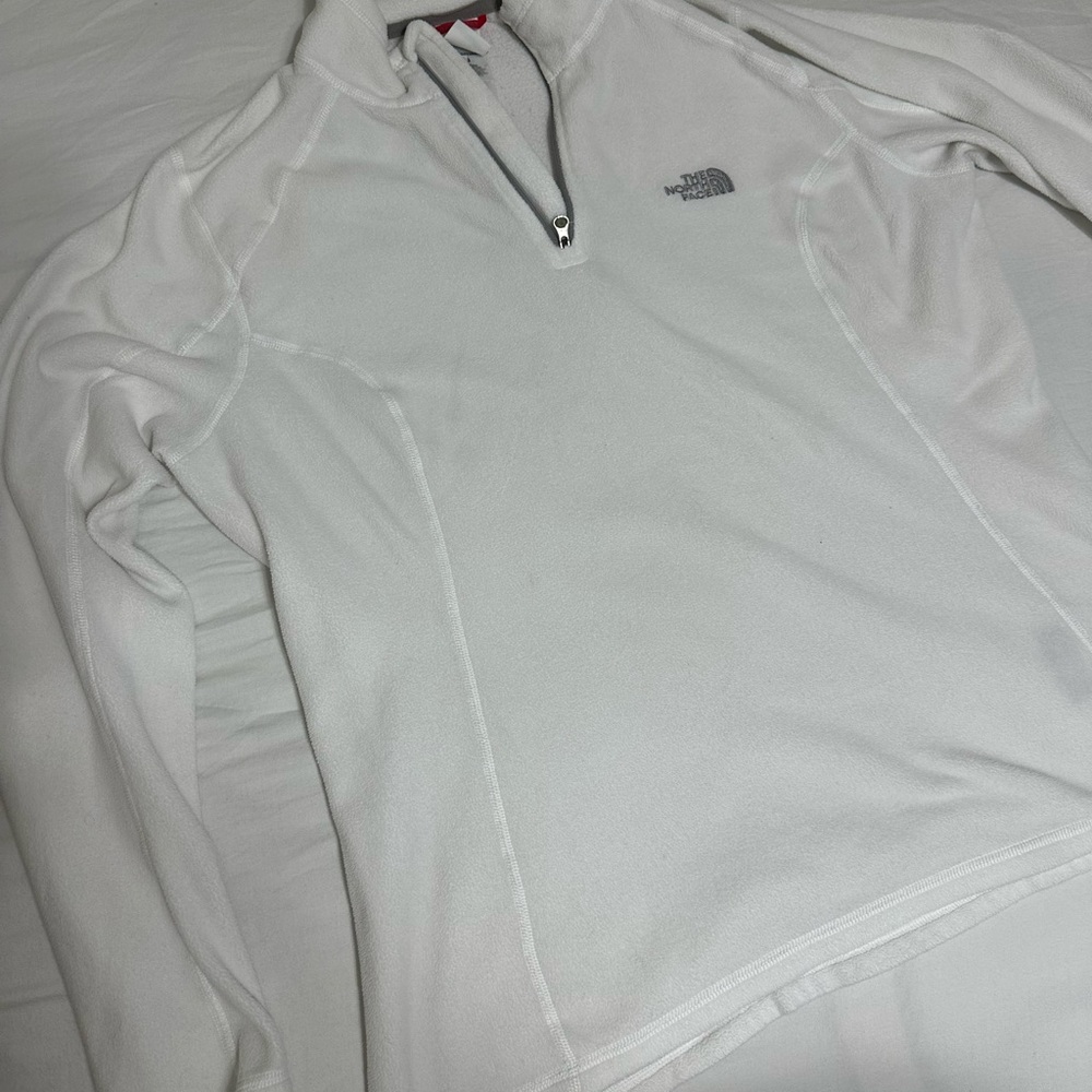 The North Face Zip-Up White Sweater